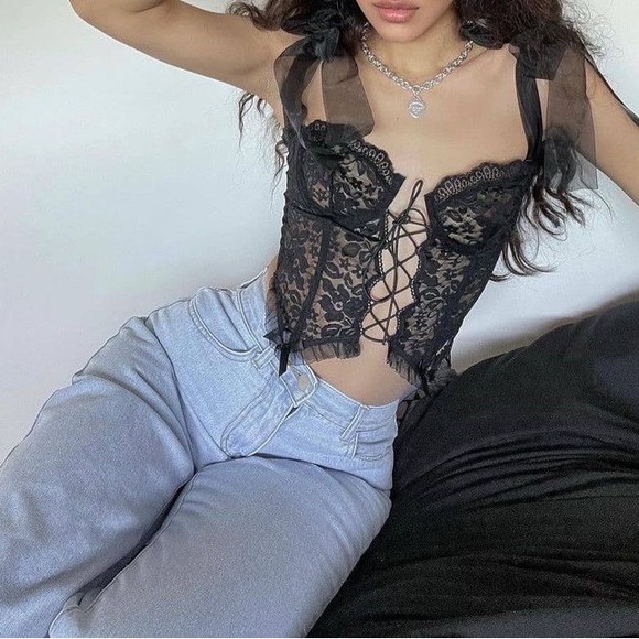 Dark Romance Lace Corset Top - Picture 6 of 8